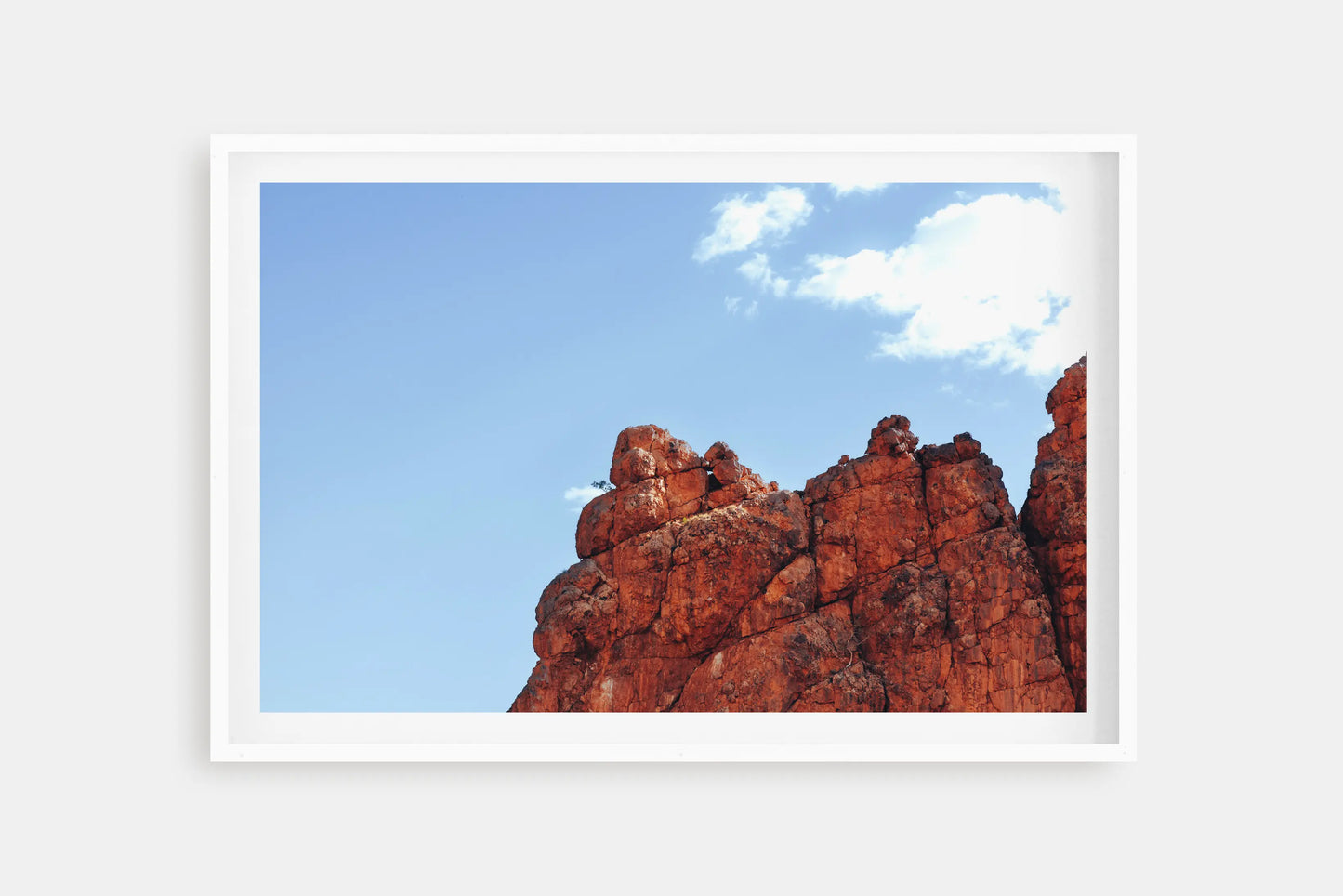 The Red Cliffs at Glen Helen Gorge in the Northern Territory. Australian Landscape Wall Art Prints by Explore By More. White Oak Print.